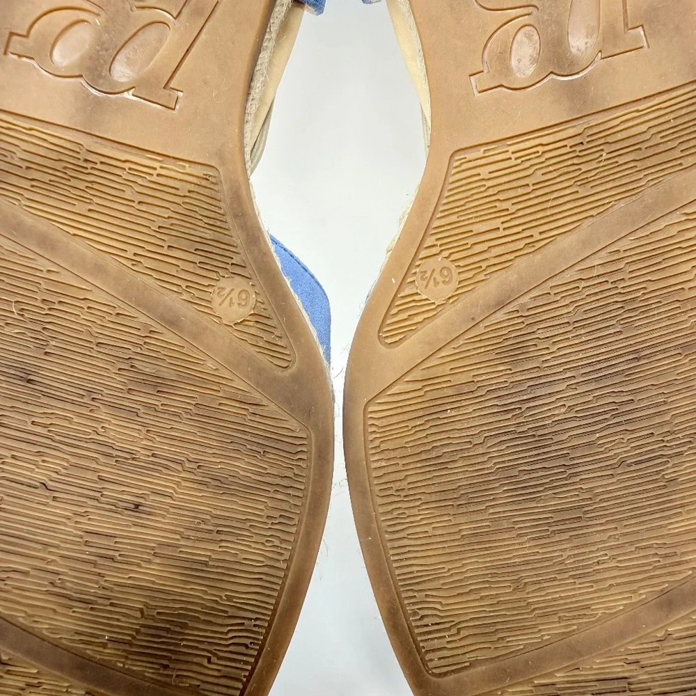 Paul Green Alegra Espadrille In Pacific Soft Suede Sz 9